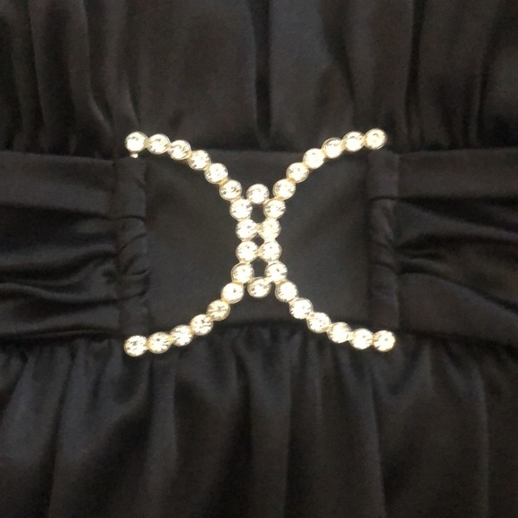 Taboo black jeweled mini halter dress size medium/small - Picture 13 of 16